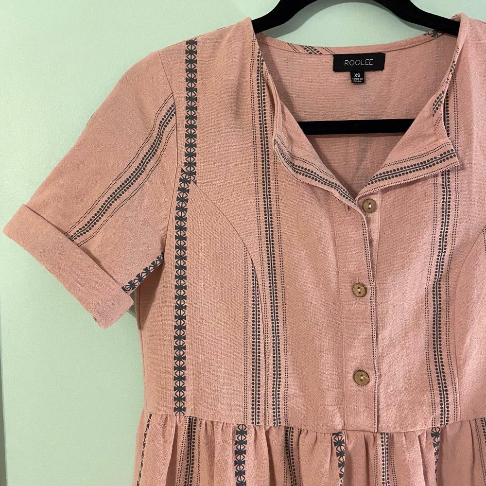 Roolee Pink Midi Dress